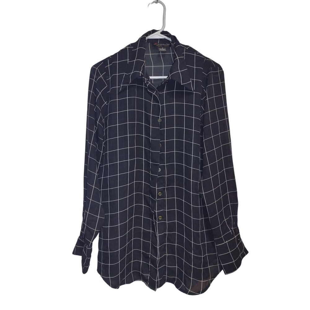 Metropolitan Women's Button Up Shirt Size Small